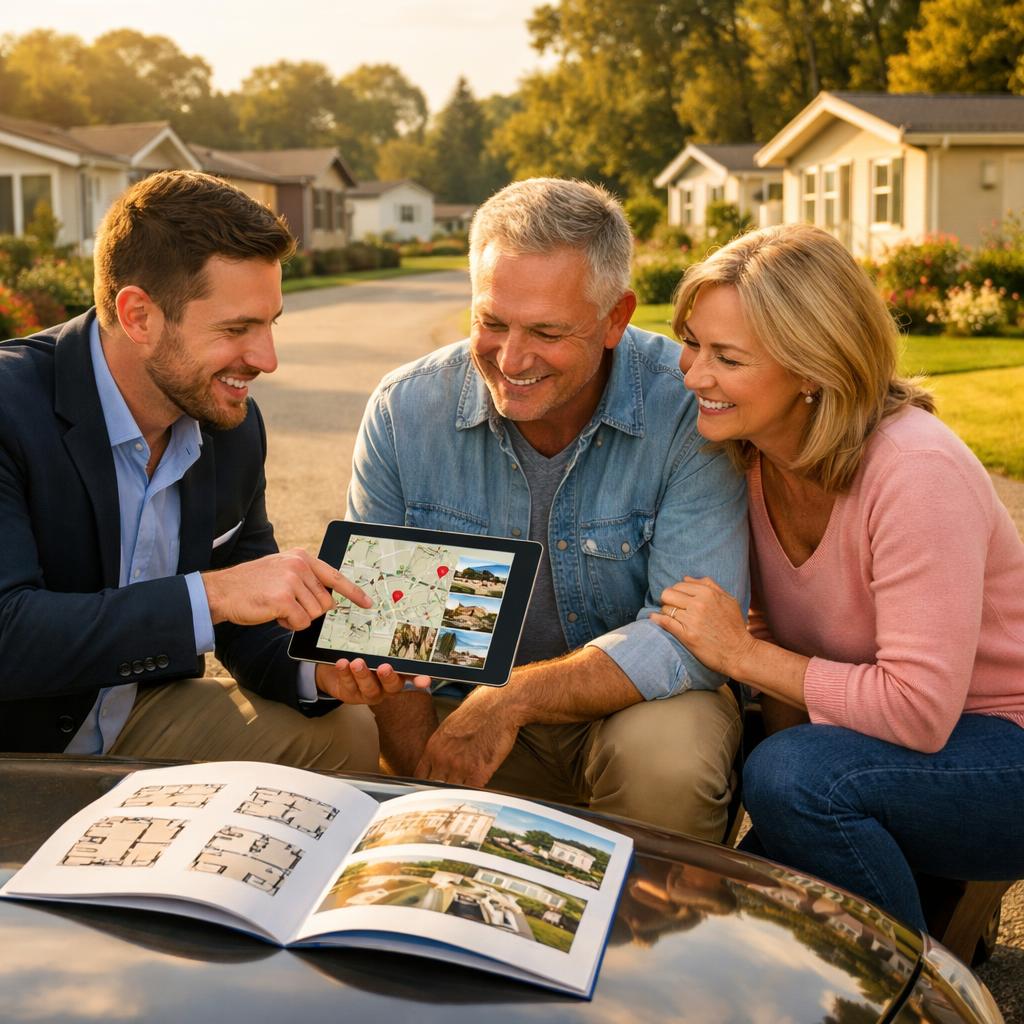Couple consulting WPHG about park homes for sale UK