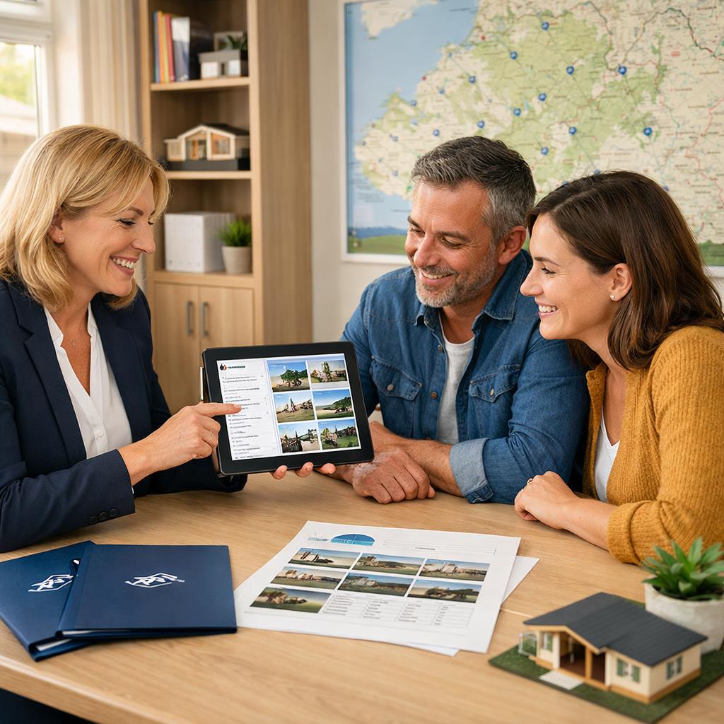 Advisor matching couple to park lodges