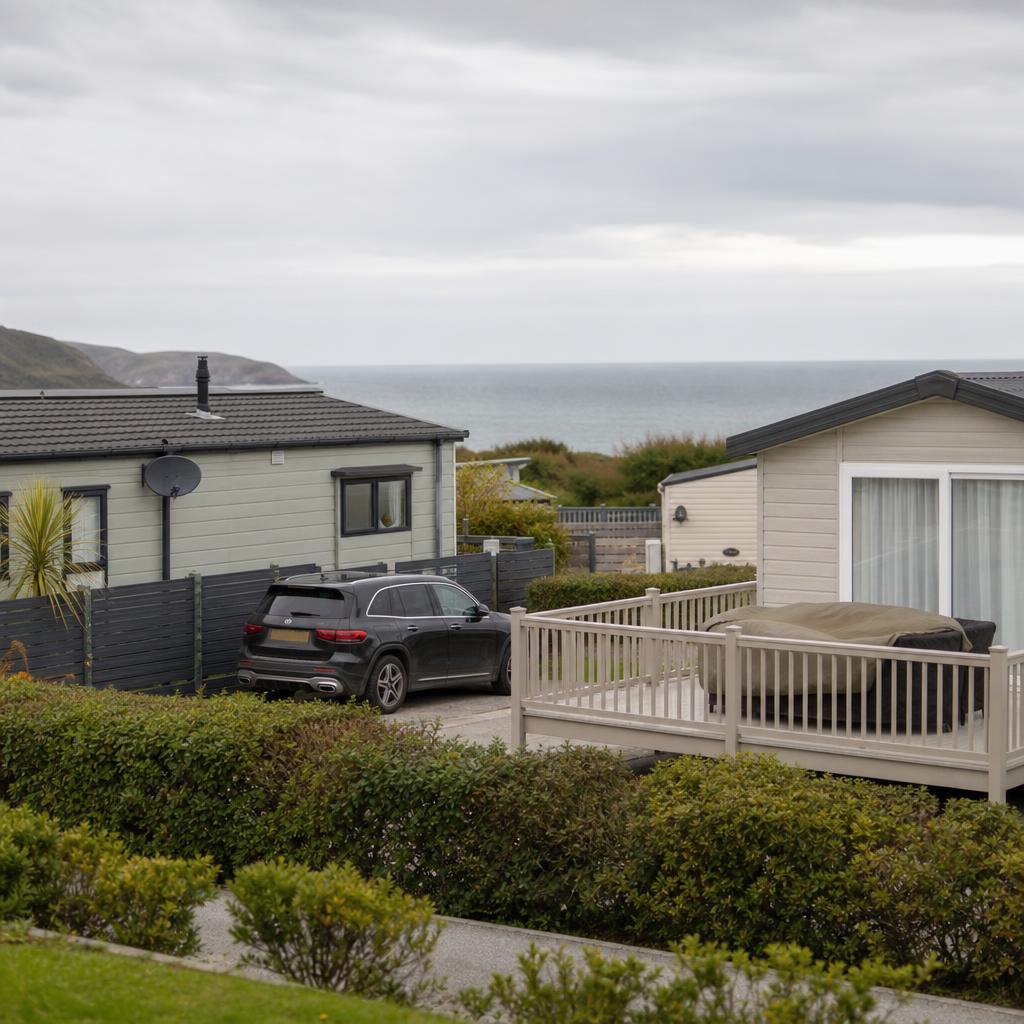 Two Cornwall park homes showing residential and holiday use